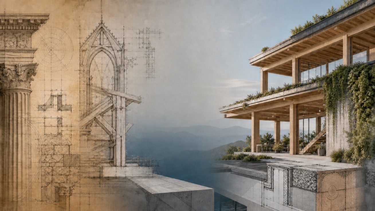 Από την ιστορία της αρχιτεκτονικής στο βιώσιμο κτίριο του μέλλοντος